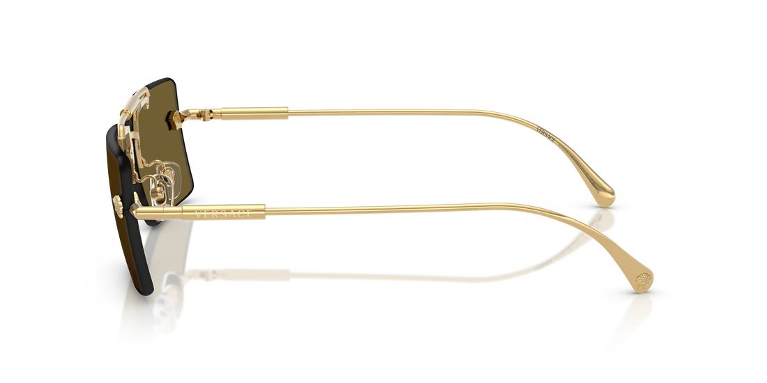 Lunettes de soleil versace ve2245 100273 dorado rectangular femenino taille 60mm - Vue détaillée