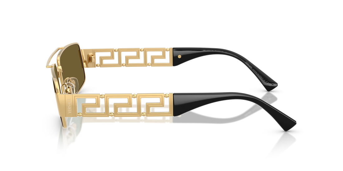 Lunettes de soleil versace ve2257 100273 dorado rectangular masculino taille 60mm - Vue détaillée