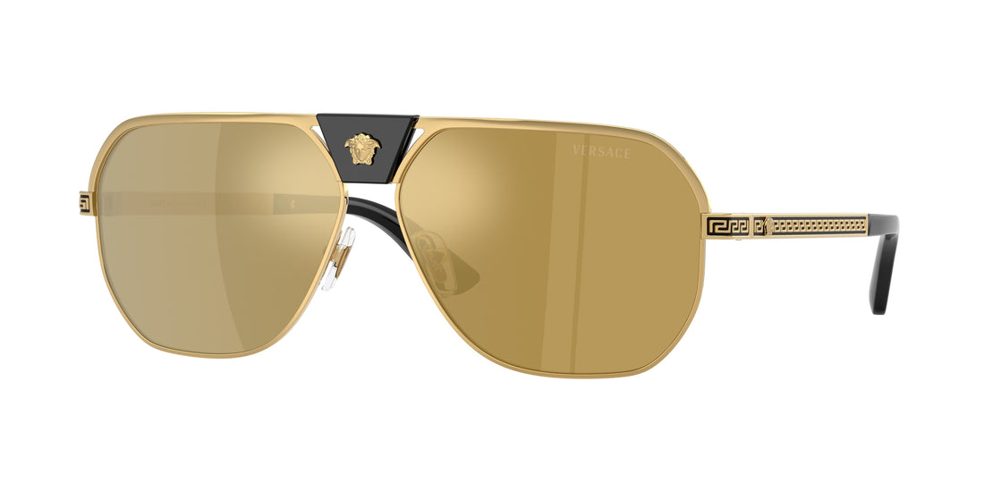 Óculos de sol versace ve2294 10025a dorado square masculino tamanho 61mm - Vista principal