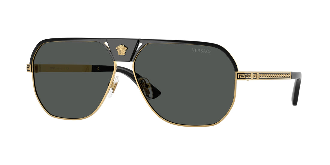 Óculos de sol versace ve2294 100287 negro square masculino tamanho 61mm - Vista principal