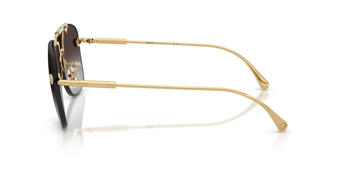 Óculos de sol versace ve2296 100284 dorado square femenino tamanho 60mm - Vista de detalhe