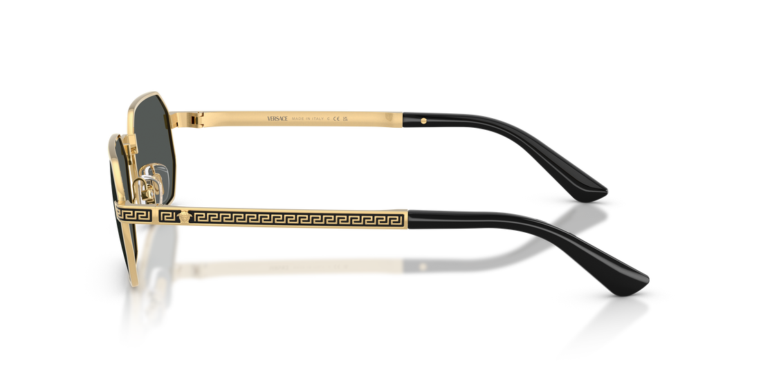 Óculos de sol versace ve2297 100287 dorado rectangular masculino tamanho 54mm - Vista de detalhe