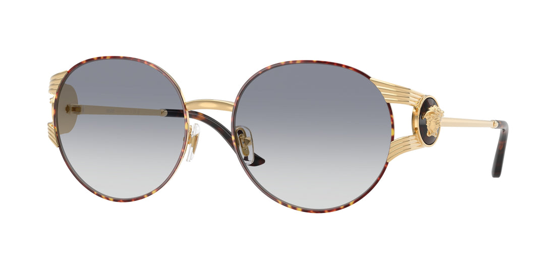 Óculos de sol versace ve2303 152579 oro round femenino tamanho 54mm - Vista principal