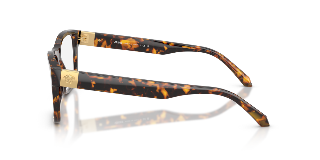 Occhiali da vista versace ve3380 5514 havana square masculino taglia 56mm - Vista dettagliata