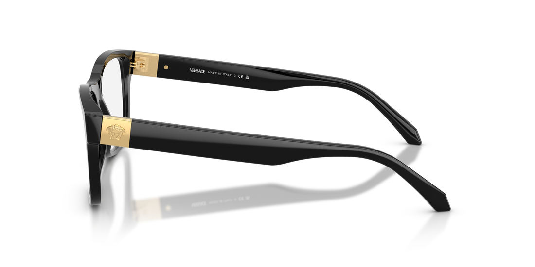 Occhiali da vista versace ve3380 gb1 negro square masculino taglia 54mm - Vista dettagliata