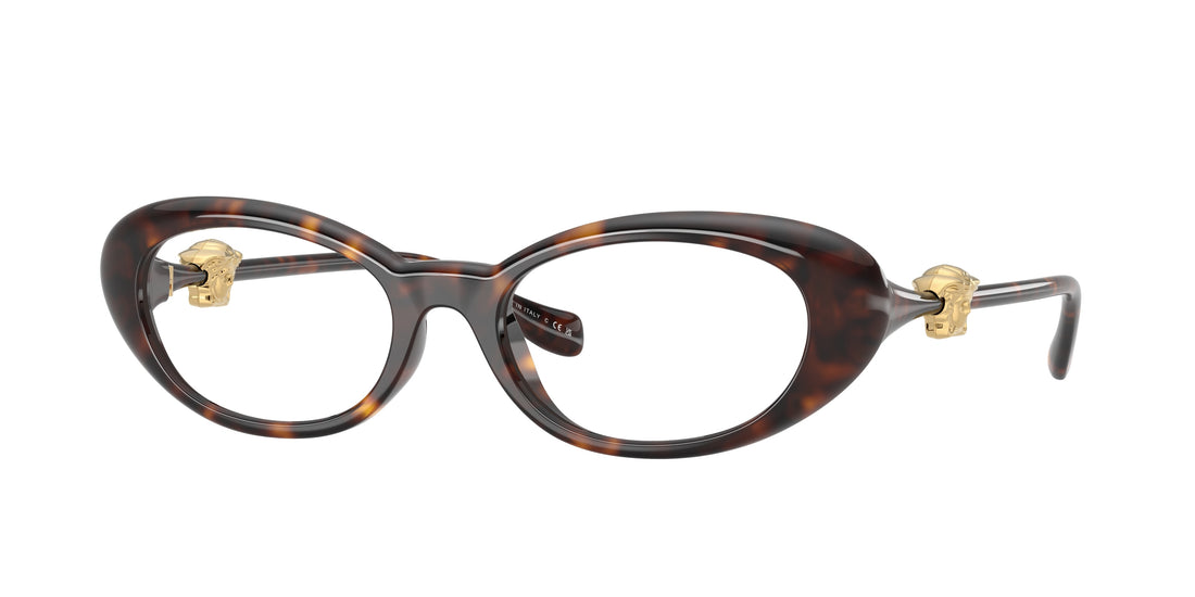 Occhiali da vista versace ve3381u 108 havana oval femenino taglia 52mm - Vista principale