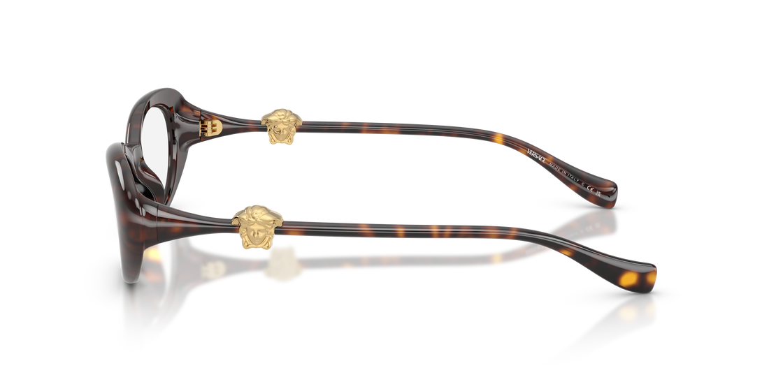 Occhiali da vista versace ve3381u 108 havana oval femenino taglia 50mm - Vista dettagliata