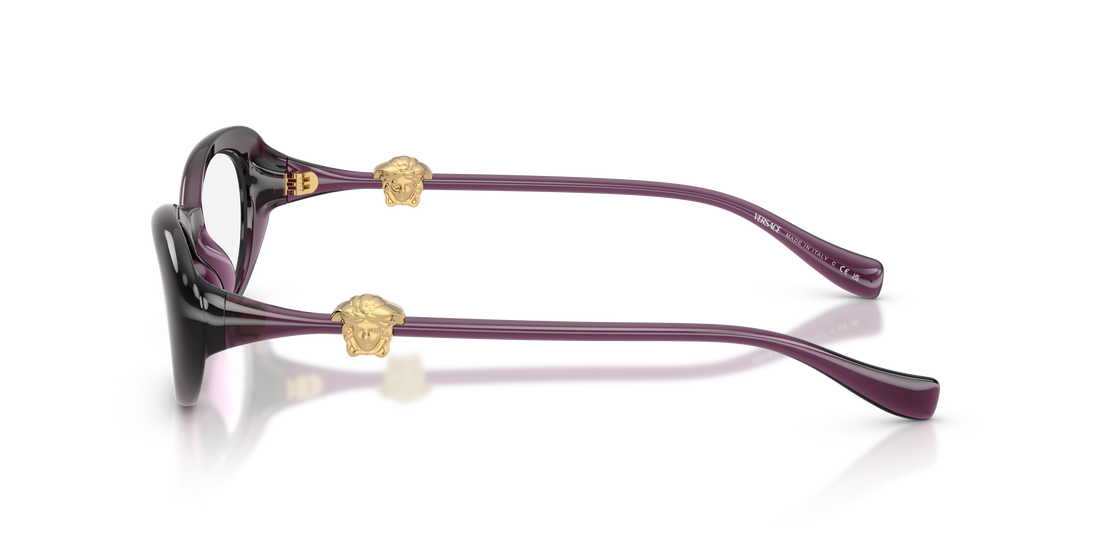 Occhiali da vista versace ve3381u 5536 violeta oval femenino taglia 52mm - Vista dettagliata