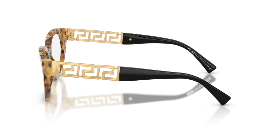 Gafas graduadas versace ve3383 777 havana cat eye femenino talla 54mm - Vista de detalle