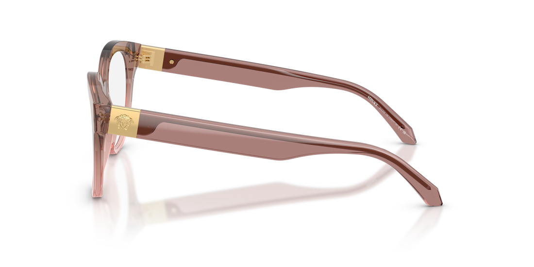 Occhiali da vista versace ve3384 5435 marron round femenino taglia 51mm - Vista dettagliata