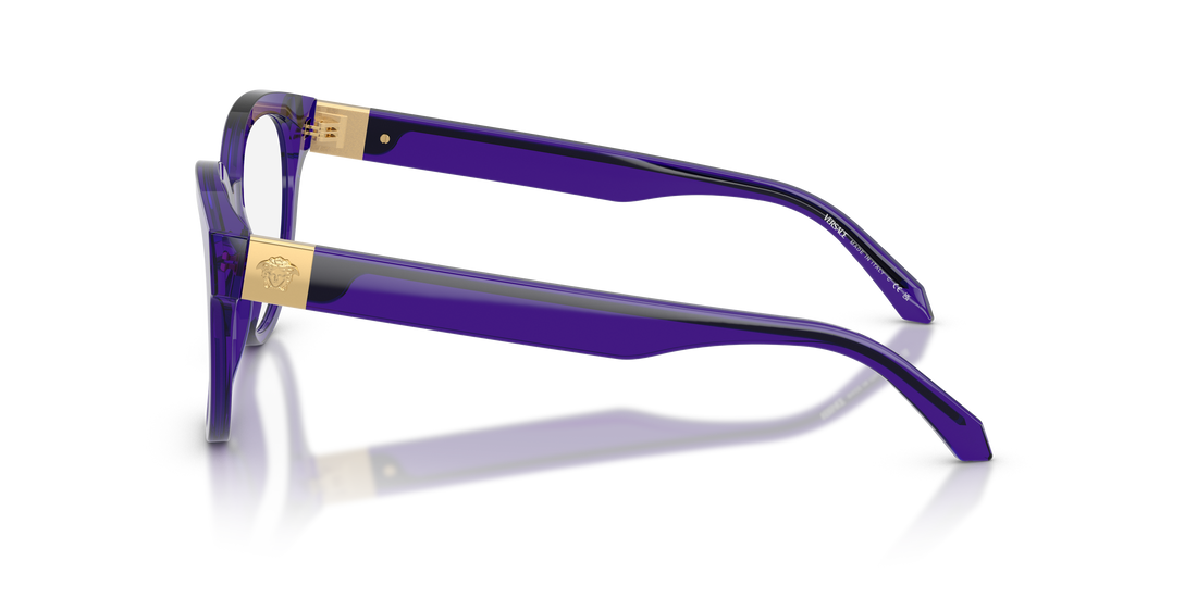 Lunettes de vue versace ve3384 5545 violeta round femenino taille 51mm - Vue détaillée