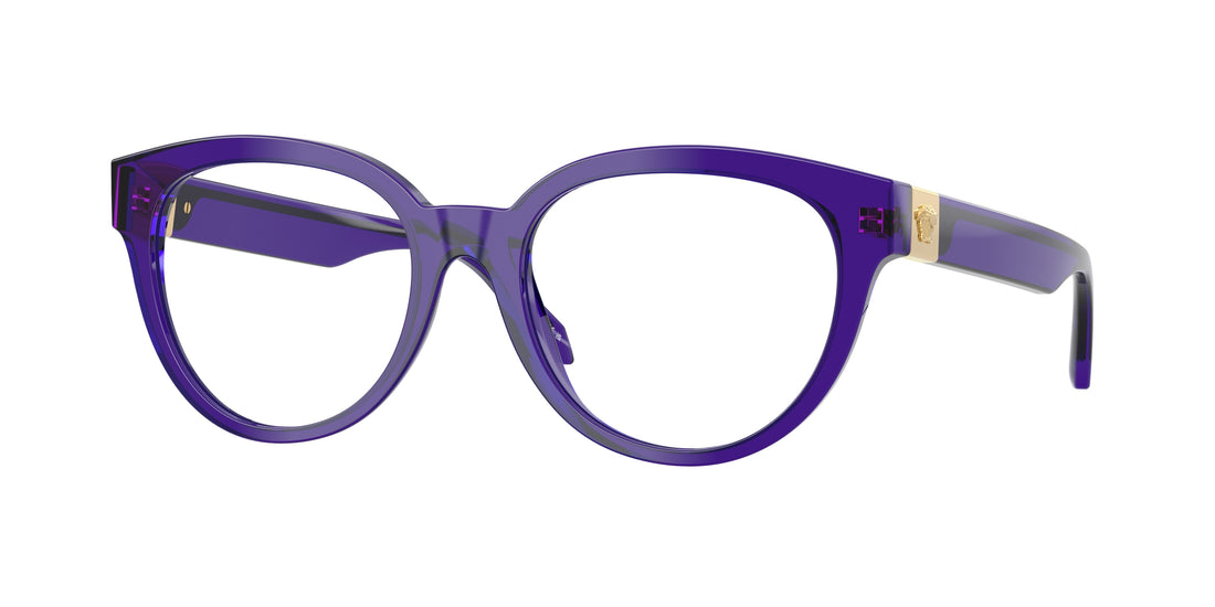 Occhiali da vista versace ve3384 5545 violeta round femenino taglia 53mm - Vista principale