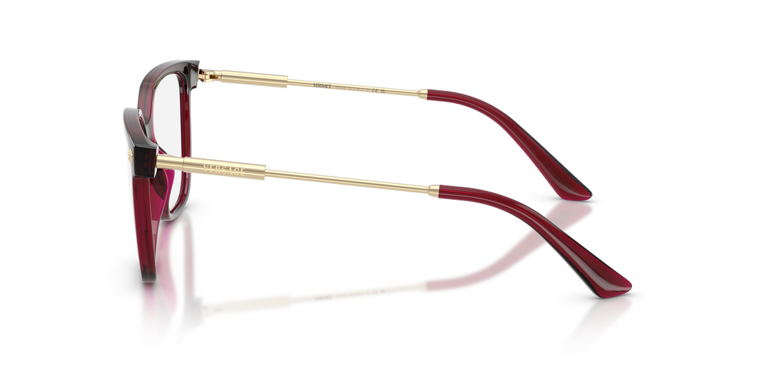 Occhiali da vista versace ve3388u 5538 rojo square femenino taglia 53mm - Vista dettagliata