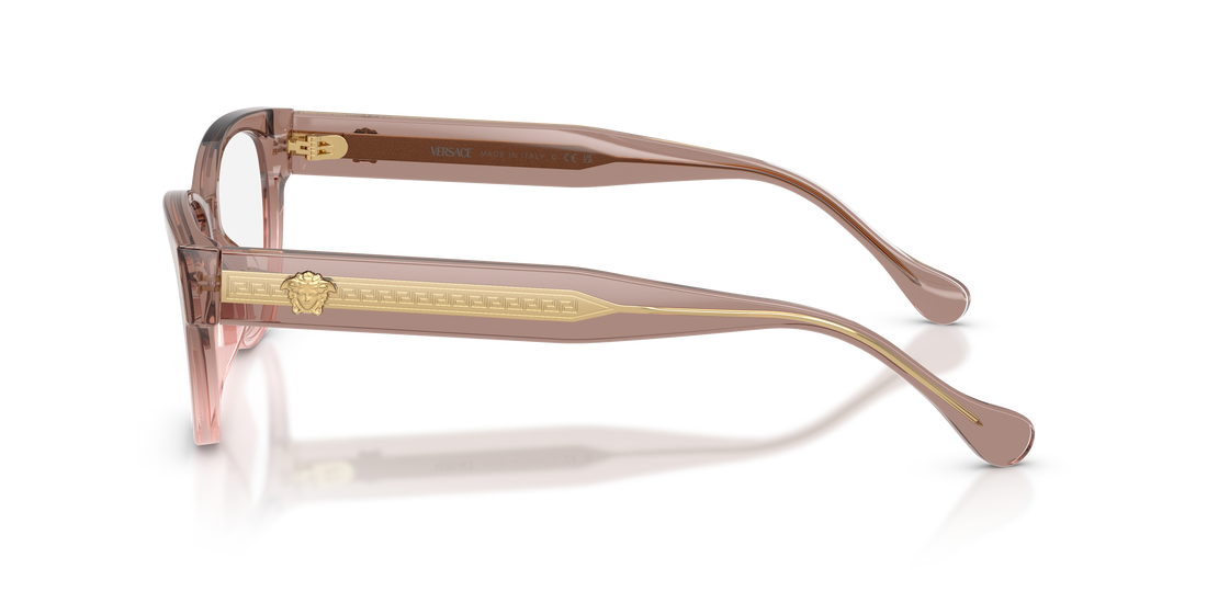 Occhiali da vista versace ve3389u 5435 havana cat eye femenino taglia 52mm - Vista dettagliata