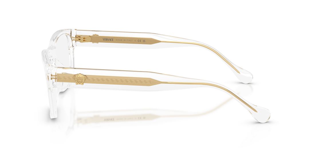 Occhiali da vista versace ve3390u 148 transparente rectangular masculino taglia 56mm - Vista dettagliata
