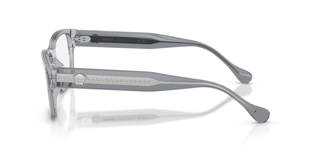 Occhiali da vista versace ve3390u 5432 gris rectangular masculino taglia 54mm - Vista dettagliata