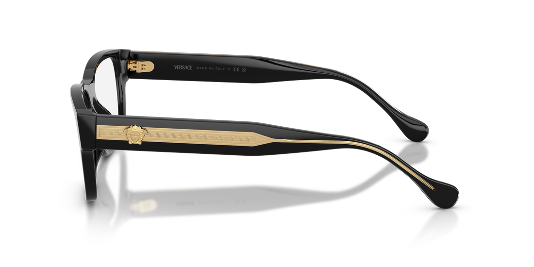 Occhiali da vista versace ve3390u gb1 negro rectangular masculino taglia 56mm - Vista dettagliata