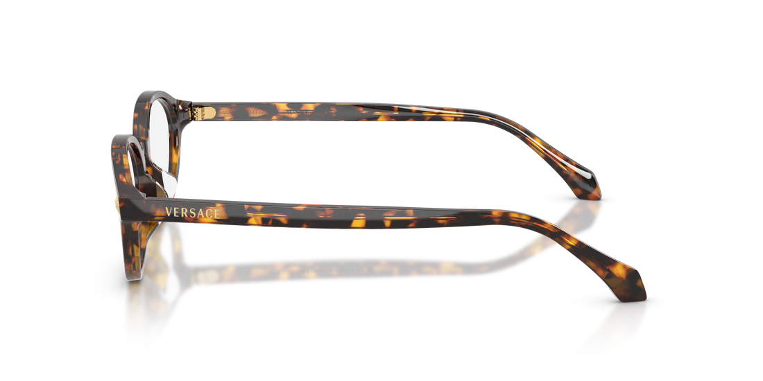 Occhiali da vista versace ve3393d 5514 havana oval femenino taglia 53mm - Vista dettagliata