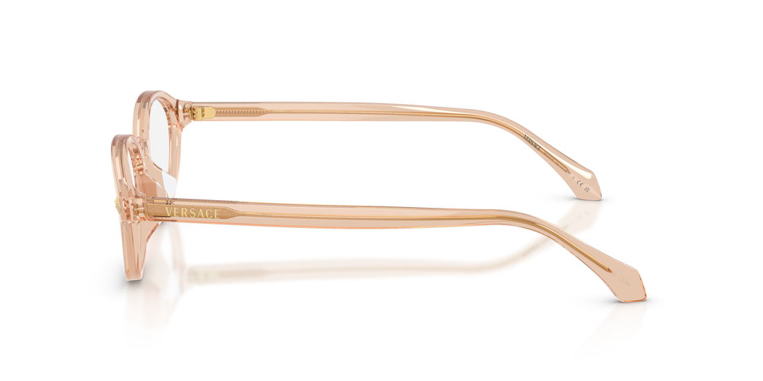 Occhiali da vista versace ve3393d 5518 marron oval femenino taglia 53mm - Vista dettagliata