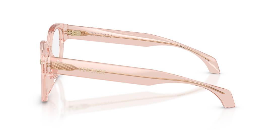 Occhiali da vista versace ve3394d 5339 rosa cat eye femenino taglia 53mm - Vista dettagliata