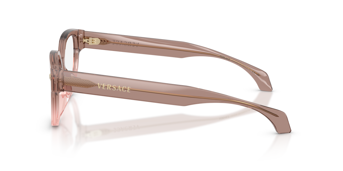 Occhiali da vista versace ve3394d 5435 marron cat eye femenino taglia 53mm - Vista dettagliata