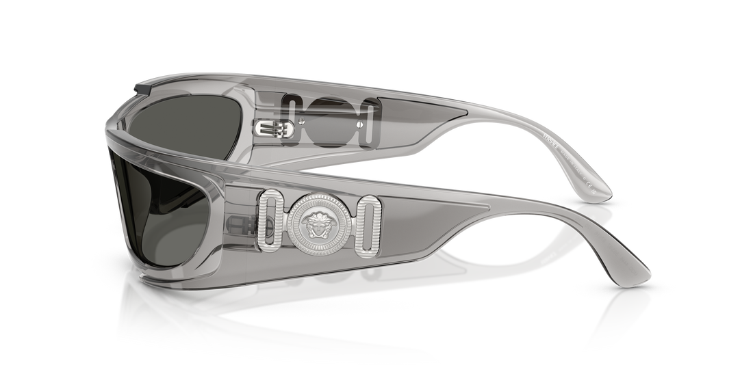 Óculos de sol versace ve4446 593/87 gris rectangular masculino tamanho 67mm - Vista de detalhe