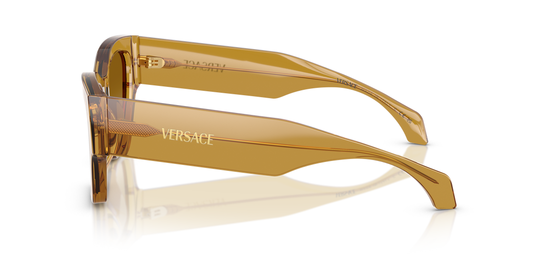 Óculos de sol versace ve4492u 53472l amarillo square femenino tamanho 53mm - Vista de detalhe