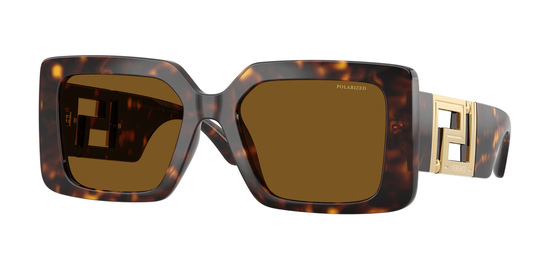 Óculos de sol versace ve4505u 108/83 havana square femenino tamanho 55mm - Vista principal
