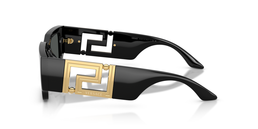 Óculos de sol versace ve4506u gb1/87 negro rectangular masculino tamanho 54mm - Vista de detalhe