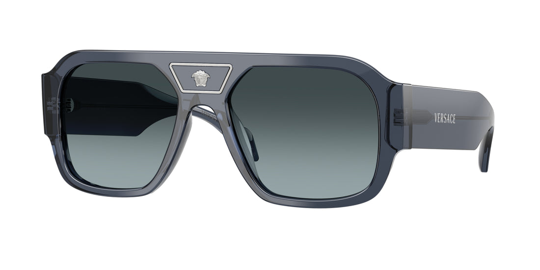 Óculos de sol versace ve4508u 5538v1 azul square masculino tamanho 56mm - Vista principal