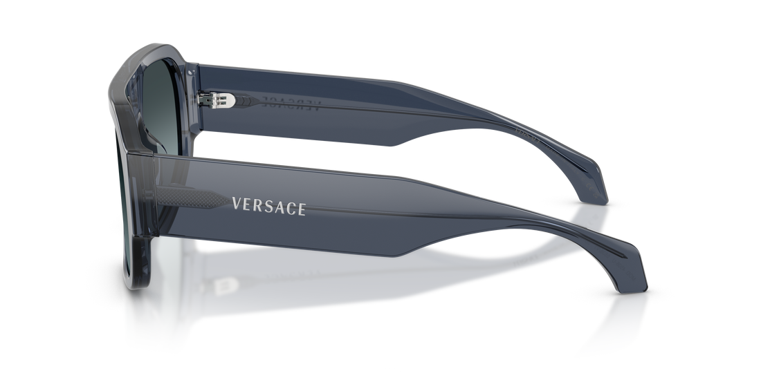 Óculos de sol versace ve4508u 5538v1 azul square masculino tamanho 56mm - Vista de detalhe