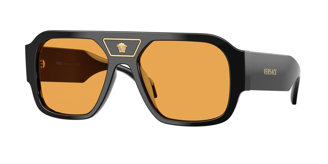Óculos de sol versace ve4508u gb1/7 negro square masculino tamanho 56mm - Vista principal