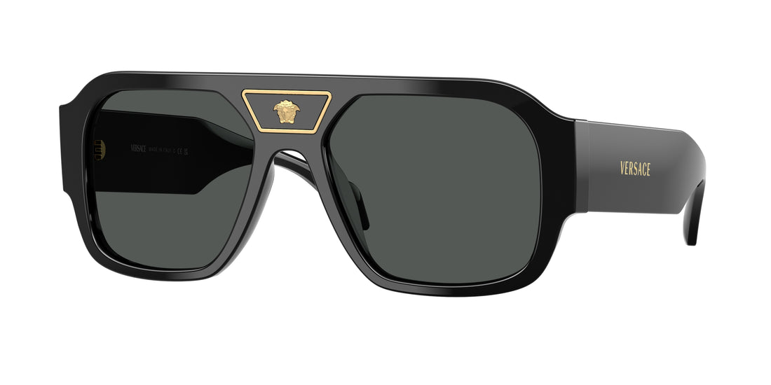 Óculos de sol versace ve4508u gb1/87 negro square masculino tamanho 56mm - Vista principal
