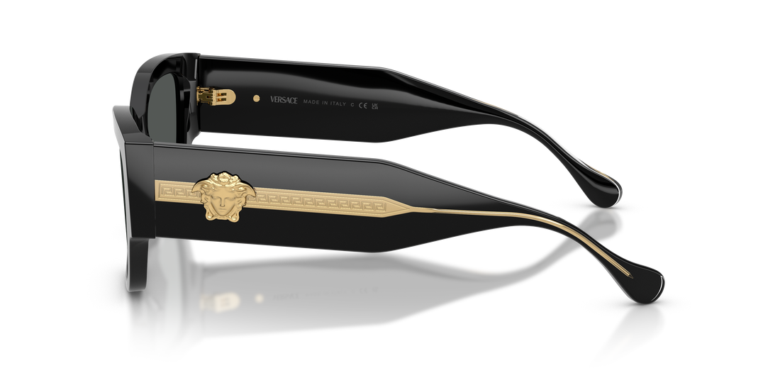 Óculos de sol versace ve4509u gb1/87 negro cat eye femenino tamanho 55mm - Vista de detalhe