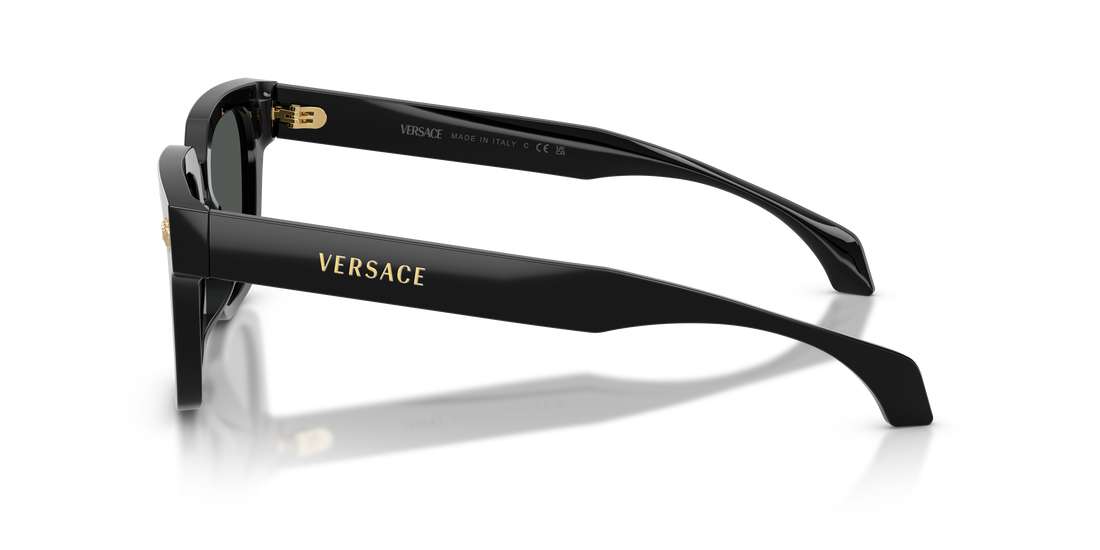 Óculos de sol versace ve4510u gb1/87 negro square masculino tamanho 52mm - Vista de detalhe