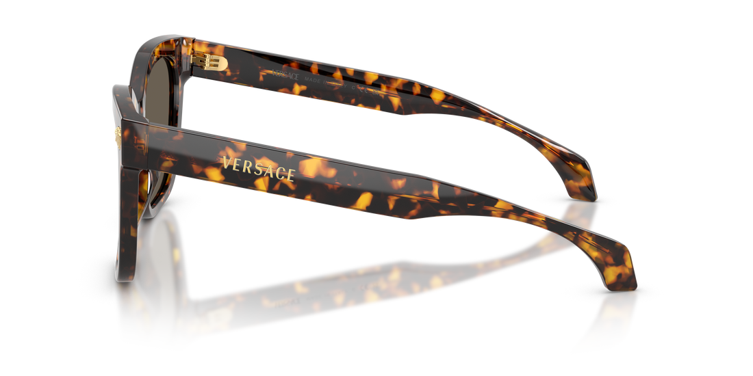 Óculos de sol versace ve4511 5514/3 havana square femenino tamanho 55mm - Vista de detalhe