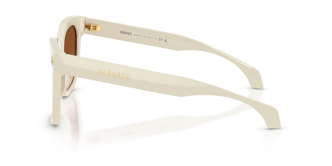 Óculos de sol versace ve4511 554113 blanco square femenino tamanho 55mm - Vista de detalhe