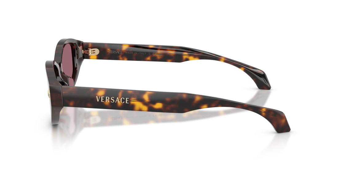 Occhiali da sole versace ve4512d 108/1a havana cat eye femenino taglia 54mm - Vista dettagliata