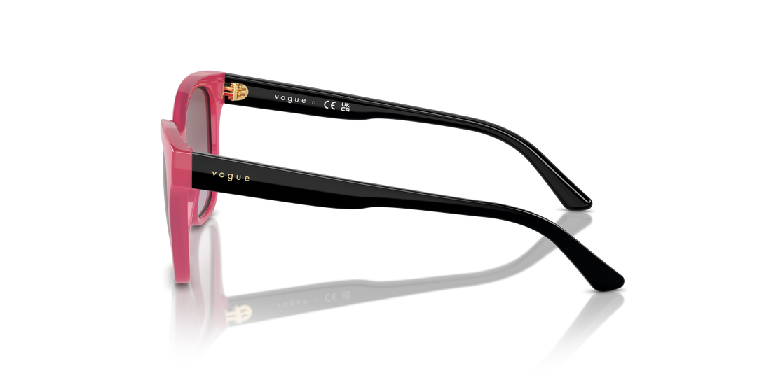 Occhiali da sole vogue eyewear vj2023 25458h rosa butterfly femenino taglia 47mm - Vista dettagliata