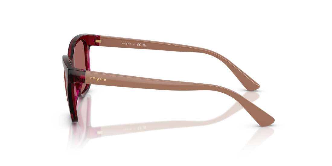 Occhiali da sole vogue eyewear vj2027 306669 rojo rectangular infantil taglia 49mm - Vista dettagliata