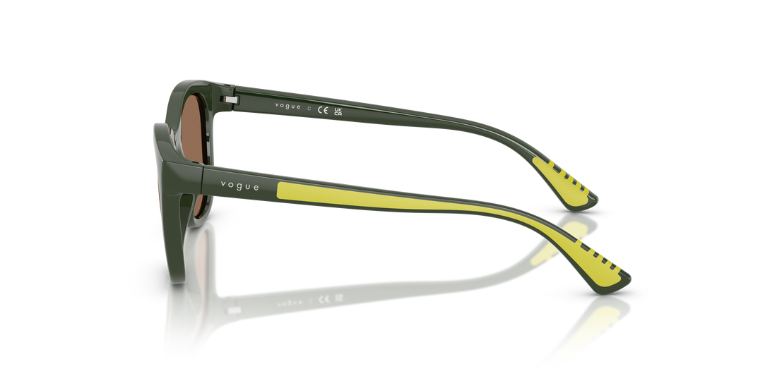 Occhiali da sole vogue eyewear vj2028 320873 verde pantos infantil taglia 46mm - Vista dettagliata