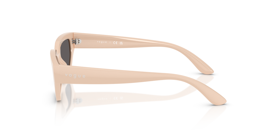 Occhiali da sole vogue eyewear vj2029 320687 beige irregular infantil taglia 52mm - Vista dettagliata