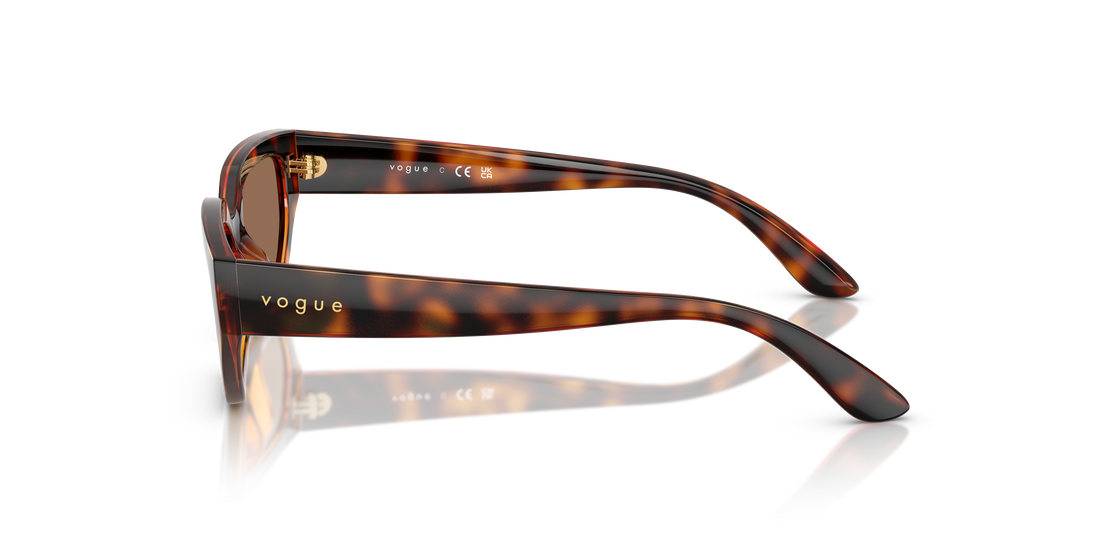 Occhiali da sole vogue eyewear vj2029 w65673 marron irregular infantil taglia 52mm - Vista dettagliata
