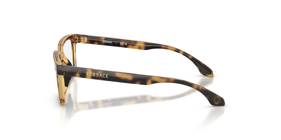 Occhiali da vista versace vk3015u 108 havana rectangular infantil taglia 49mm - Vista dettagliata