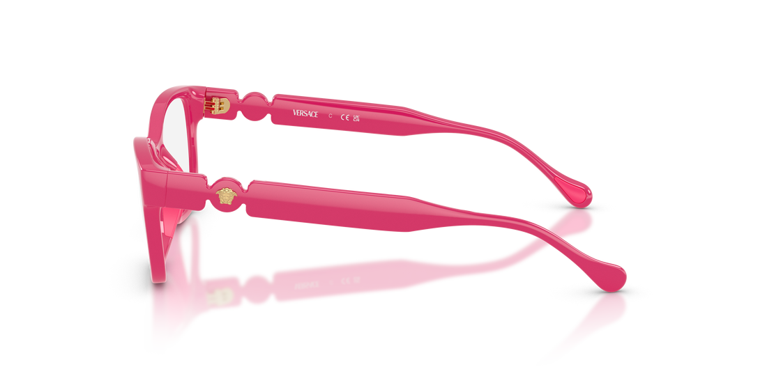 Occhiali da vista versace vk3016u 5527 rosa cat eye infantil taglia 49mm - Vista dettagliata