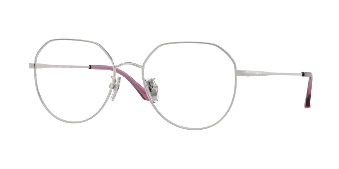 Occhiali da vista vogue eyewear vo4301d 323 plateado irregular femenino taglia 55mm - Vista principale
