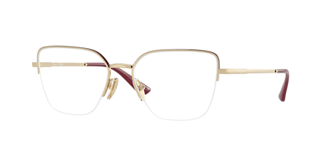 Prescription glasses vogue eyewear vo4331 5208 oro butterfly femenino size 53mm - Main view