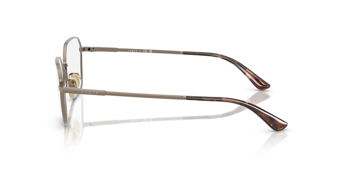 Prescription glasses vogue eyewear vo4334 5138 marron irregular femenino size 52mm - Detailed view