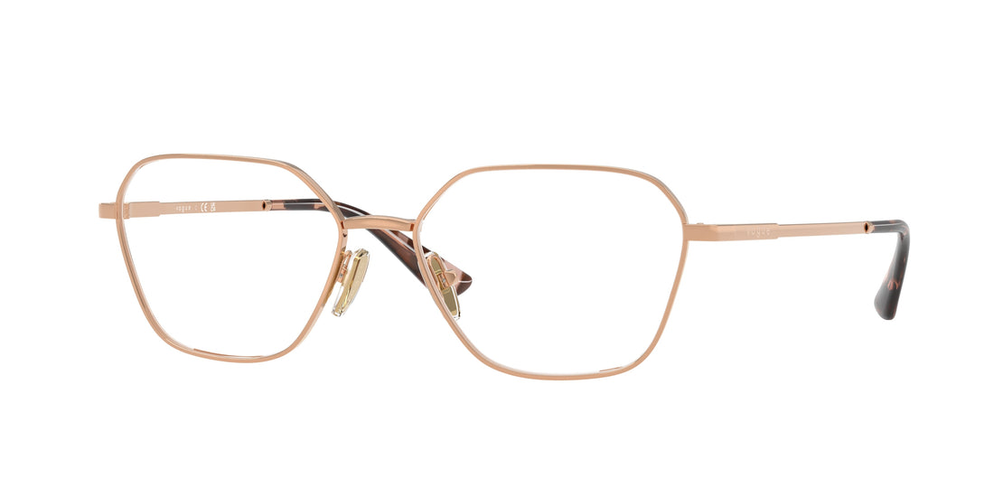 Prescription glasses vogue eyewear vo4334 5152 oro irregular femenino size 54mm - Main view