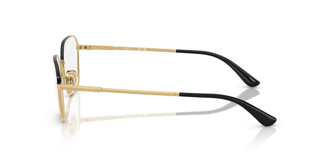 Occhiali da vista vogue eyewear vo4334 5210 oro irregular femenino taglia 52mm - Vista dettagliata